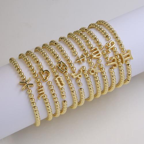 Bracelets en laiton, Placage, styles différents pour le choix & pour femme, Or, Longueur Environ 17.8 cm, Vendu par PC