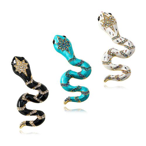 Zinc Alloy Brooches stoving varnish for woman & enamel & with rhinestone Sold By PC