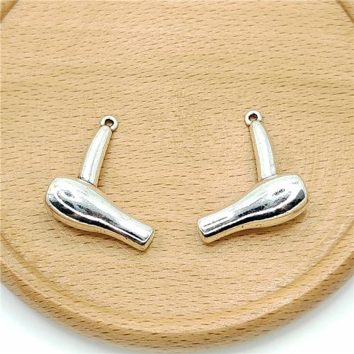 Zinklegering Hangers, Zinc Alloy, Haardroger, antiek zilver plated, DIY, 23x26mm, 100pC's/Bag, Verkocht door Bag