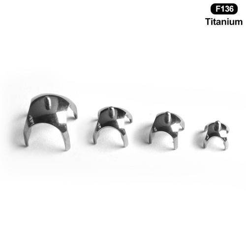 Titanium Alloy Piercing ørering resultater, du kan DIY & Unisex & forskellig størrelse for valg, oprindelige farve, Solgt af PC