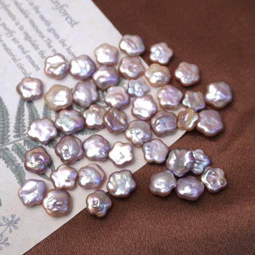 Cultured No Hole Freshwater Pearl Beads Plum Blossom DIY 12mm Sold By PC