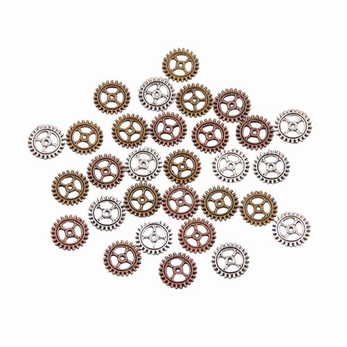 Zinklegering Hangers, Zinc Alloy, Gear Wheel, plated, DIY & verschillende grootte voor keus, meer kleuren voor de keuze, nikkel, lood en cadmium vrij, Ca 100pC's/Bag, Verkocht door Bag