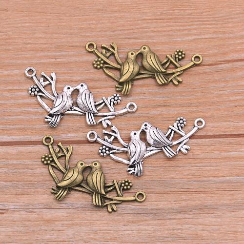 Animal Zinc Alloy Connector Bird plated DIY & 1/1 loop nickel lead & cadmium free Approx 3mm Approx Sold By Bag