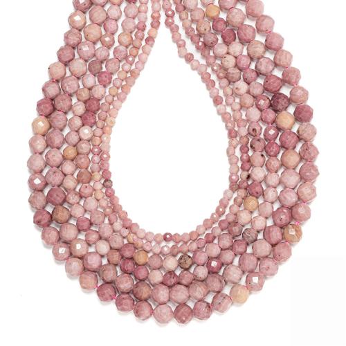 Natural Rhodonite Beads Rhodochrosite Round DIY mixed colors Sold By Strand