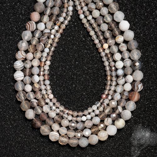 Natural Persian Gulf agate Beads Round DIY mixed colors Sold By Strand