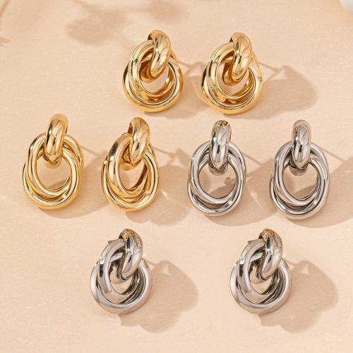 Zinc Alloy Stud Earring plated & for woman Sold By Pair