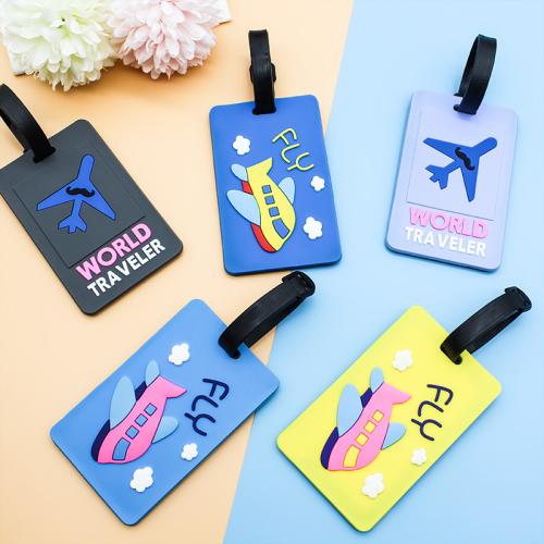 Měkké PVC Luggage Tag, multifunkční & 3D efekt & různé designy pro výběr, více barev na výběr, Prodáno By PC