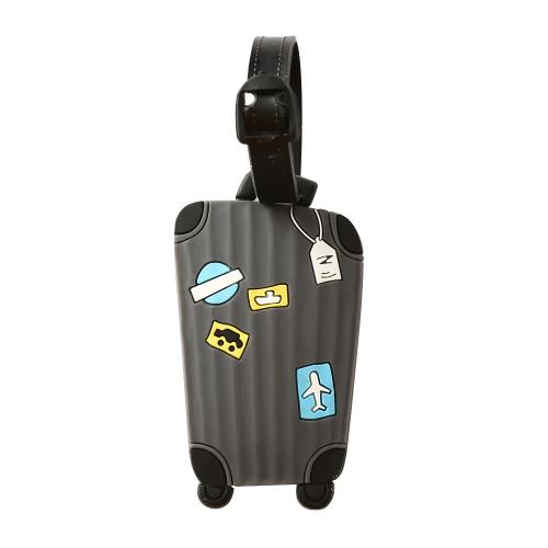 Zacht PVC Luggage Tag, multifunctioneel & 3D-effect, meer kleuren voor de keuze, 85x50mm, Verkocht door PC