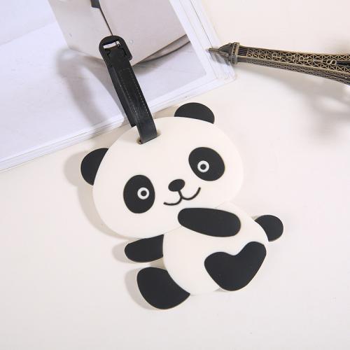 Soft PVC Luggage Tag multifunctional & 3D effect white and black Sold By PC