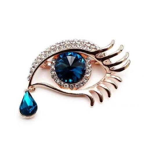 Zinc Alloy Brooches with Crystal for woman & with rhinestone Sold By PC