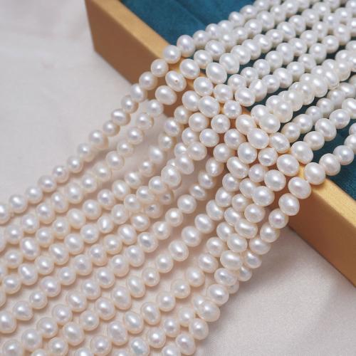 Cultured Potato Freshwater Pearl Beads DIY white 4.5-5mm Sold Per Approx 36 cm Strand