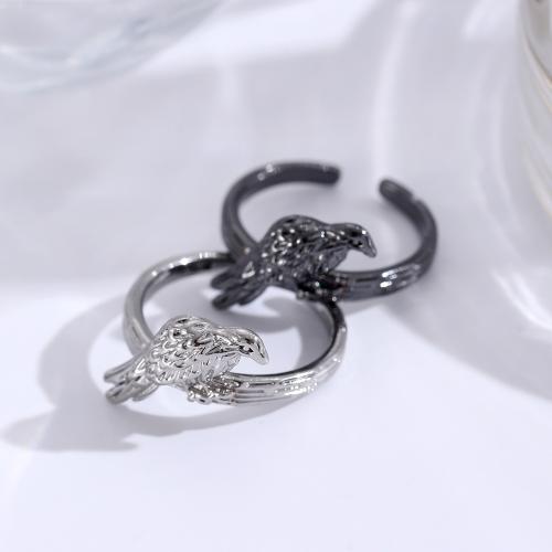 Messing fingerring, mode smykker & Unisex, flere farver til valg, Inner diameter 16mm, Solgt af PC