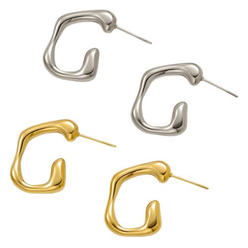 Stainless Steel Stud Øreringe, 304 rustfrit stål, mode smykker & for kvinde, flere farver til valg, 23x26mm, Solgt af par