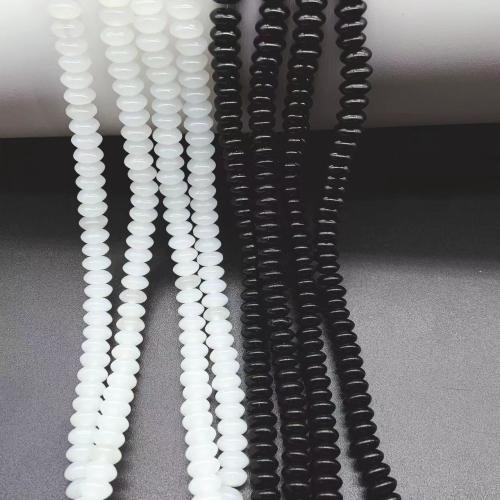 Fashion Glasperler, Glas, du kan DIY, flere farver til valg, 3x6mm, Ca. 130pc'er/Strand, Solgt Per Ca. 38 cm Strand