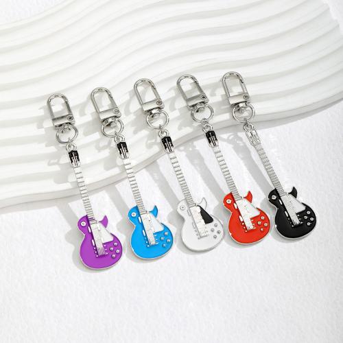 Zinc Alloy Key Clasp Guitar plated fashion jewelry & enamel nickel lead & cadmium free Sold By PC