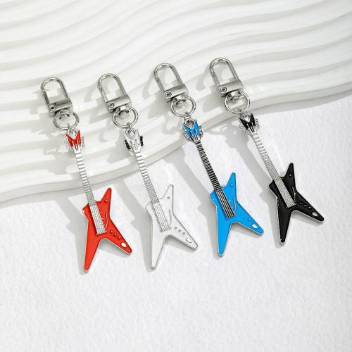 Zinc Alloy Key Clasp Guitar plated fashion jewelry & enamel nickel lead & cadmium free Sold By PC