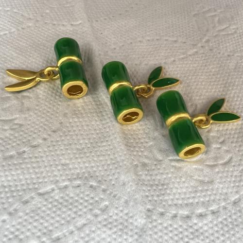 Zinc Alloy Jewelry Beads gold color plated fashion jewelry & enamel nickel lead & cadmium free Approx 4mm Sold By Bag