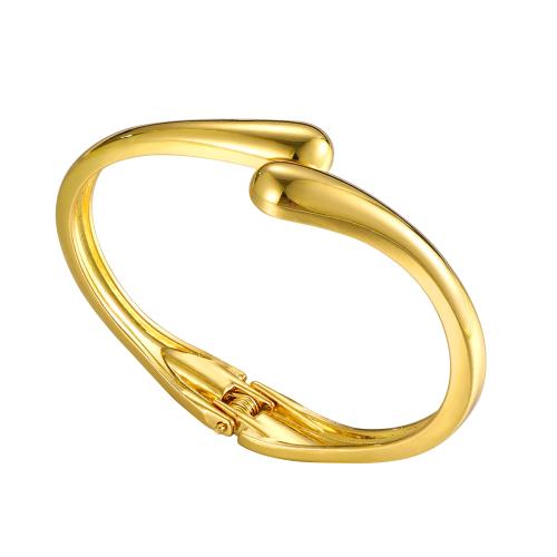 Lo zinco in lega Bangle Jewelry, lega in zinco, placcato, gioielli di moda & unisex, dorato, Venduto da PC