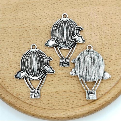 Zinc Alloy Pendants Hot Balloon antique silver color plated DIY Sold By Bag