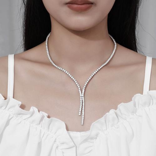 Argent sterling 925 collier, avec Moissanite, normes différentes pour le choix & pour femme, Vendu par PC