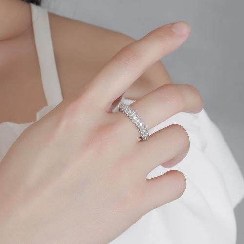 925 sterling zilver Finger Ring, met Moissanite, verschillende grootte voor keus & voor vrouw, meer kleuren voor de keuze, Maat:5-10, Verkocht door PC