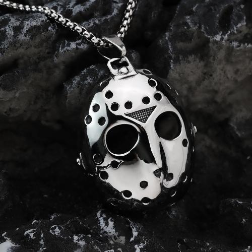 Titanium Steel Pendants Mask polished vintage & for man Sold By PC