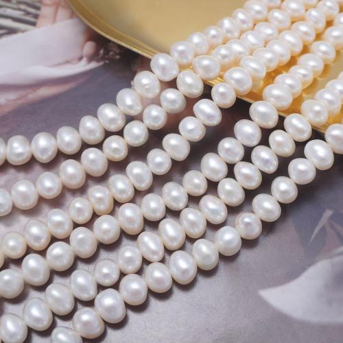 Cultured Potato Freshwater Pearl Beads DIY white 7-8mm Sold Per Approx 38-39 cm Strand