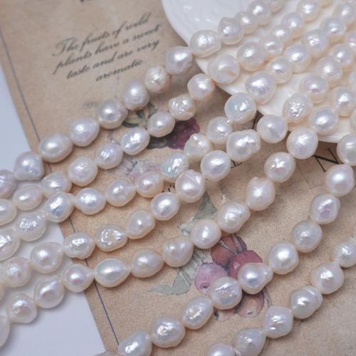 Cultured Baroque Freshwater Pearl Beads DIY white 8-9mm Sold Per Approx 40 cm Strand