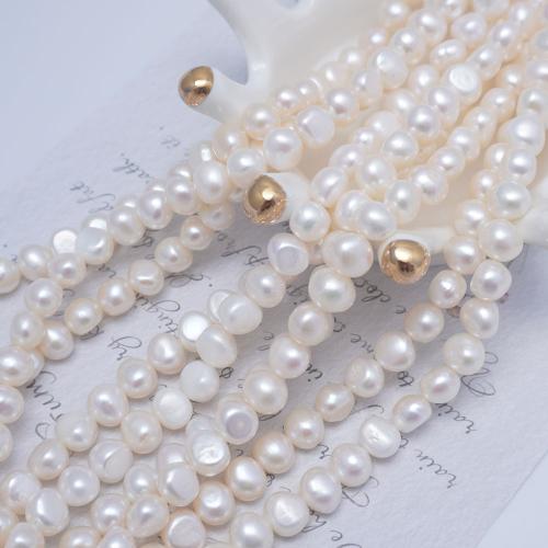 Keishi kultivované sladkovodní perle, Sladkovodní Pearl, DIY, bílý, 10-11mm, Prodáno za Cca 35 cm Strand