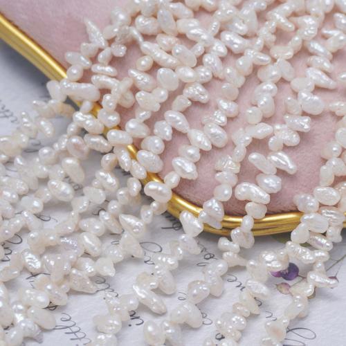 Cultured Baroque Freshwater Pearl Beads DIY & top drilled white 6-7mm Sold Per Approx 35-36 cm Strand