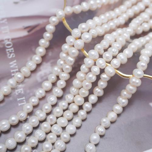 Cultured Potato Freshwater Pearl Beads DIY white 4-5mm Sold Per Approx 38-39 cm Strand