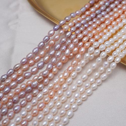 Cultured Rice Freshwater Pearl Beads DIY 4-5mm Sold Per Approx 37-38 cm Strand