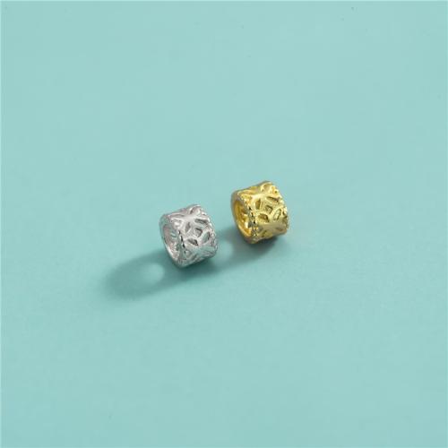 Gioielli Spacer Beads, 925 sterline d'argento, DIY, nessuno, 2.50x3.70mm, Foro:Appross. 2.4mm, Venduto da PC