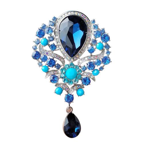 Zinc Alloy Brooches fashion jewelry & for woman & with rhinestone Sold By PC