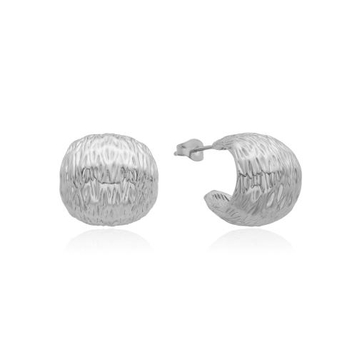 Brass Stud Earring Letter C plated fashion jewelry & for woman nickel lead & cadmium free Sold By Pair