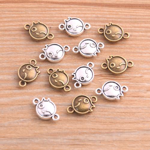 Zinc Alloy Connector plated DIY & 1/1 loop nickel lead & cadmium free Sold By Bag