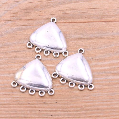 Zinc Alloy Connector Triangle plated DIY & 1/5 loop nickel lead & cadmium free Sold By Bag