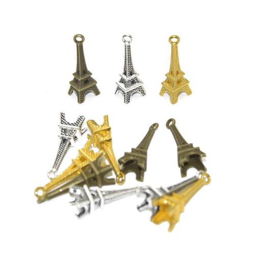 Zinc Alloy Pendants Building plated DIY Sold By Bag