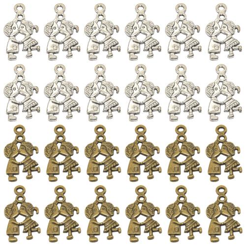 Zinc Alloy Pendler, forgyldt, du kan DIY, flere farver til valg, 27x16mm, 100pc'er/Bag, Solgt af Bag