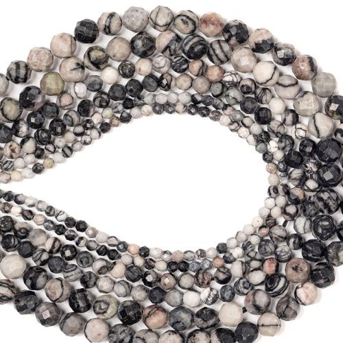 Gemstone Jewelry Beads Network Stone Round DIY mixed colors Sold By Strand