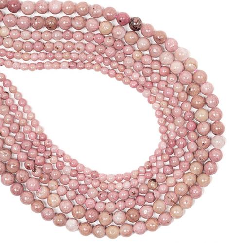 Natural Rhodonite Beads Rhodochrosite Round DIY mixed colors Sold By Strand