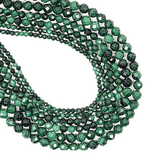 Natural Malachite Beads Round DIY green Sold By Strand