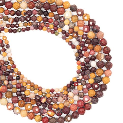 Κρόκο Stone Beads, Γύρος, DIY & διαφορετικό μέγεθος για την επιλογή, μικτά χρώματα, Sold Με Strand