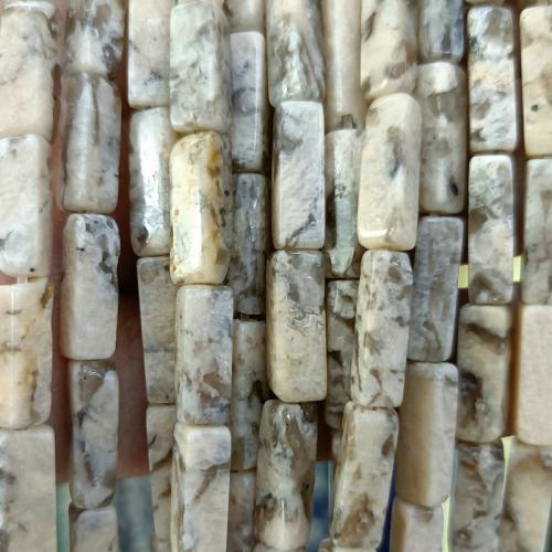 Gemstone Jewelry Beads Natural Stone Rectangle DIY mixed colors Approx Sold By Strand