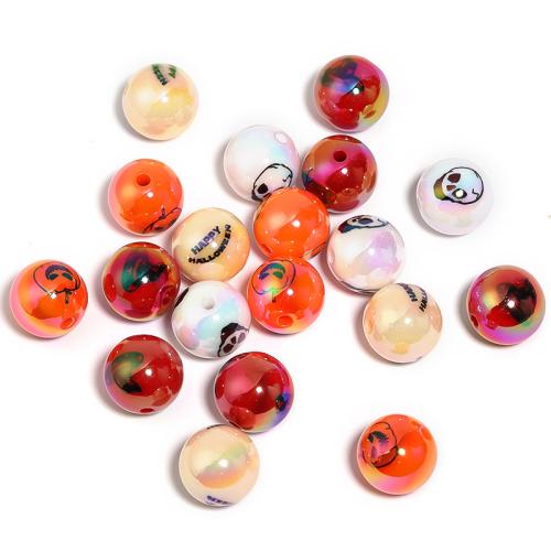 Acrylic Jewelry Beads Round DIY mixed colors 16mm Sold By Bag