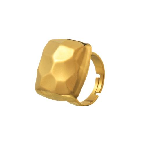 Stainless Steel Finger Ring 304 Stainless Steel plated & for woman gold Sold By PC