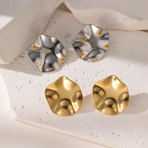 Stainless Steel Stud Øreringe, 304 rustfrit stål, mode smykker & for kvinde, flere farver til valg, 29x26mm, Solgt af par