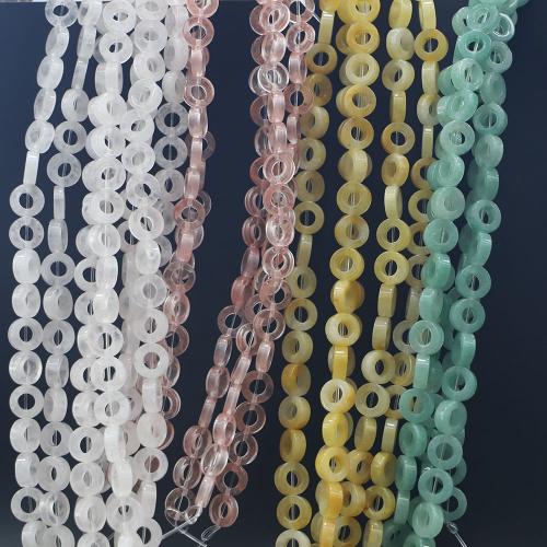 Gemstone Jewelry Beads Natural Stone Donut DIY Sold By Strand