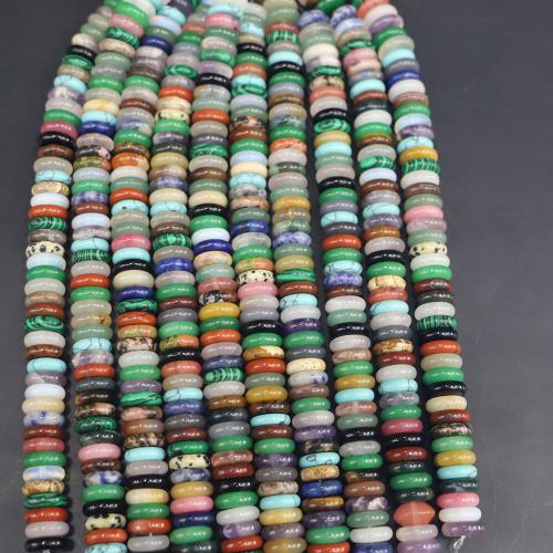 Grânulos de gemstone jóias, Pedra natural, Roda plana, DIY & materiais diferentes para a escolha, Mais cores pare escolha, níquel, chumbo e cádmio livre, 12x4mm, 50PCs/Strand, vendido por Strand