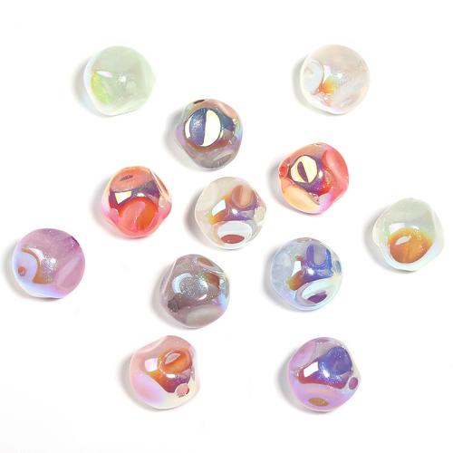 Perle acrylique, DIY, couleurs mélangées, 18mm, 100PC/sac, Vendu par sac